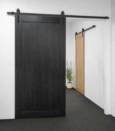 25mm x 2100mm x 1000mm Black Bordeaux Shaker Standard Door