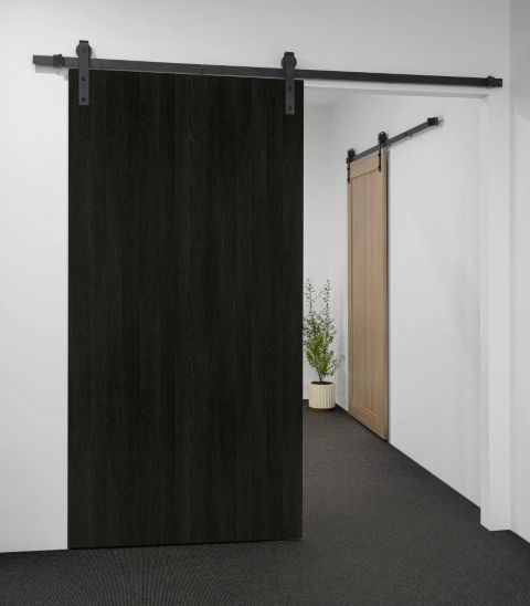 25mm x 2100mm x 1000mm Black Bordeaux Flush Door