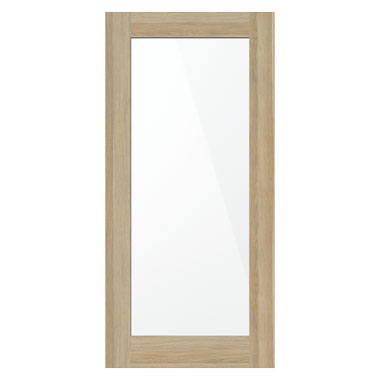 25mm x 2100mm x 1000mm Natural Wood Shaker Mirror Single Sided Door