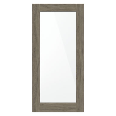 25mm x 2100mm x 1000mm Antico Oak Shaker Mirror Single Sided Door