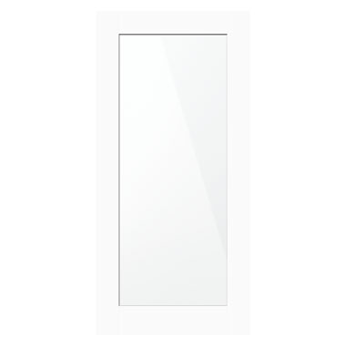25mm x 2100mm x 1000mm Polar White Shaker Mirror Single Sided Door